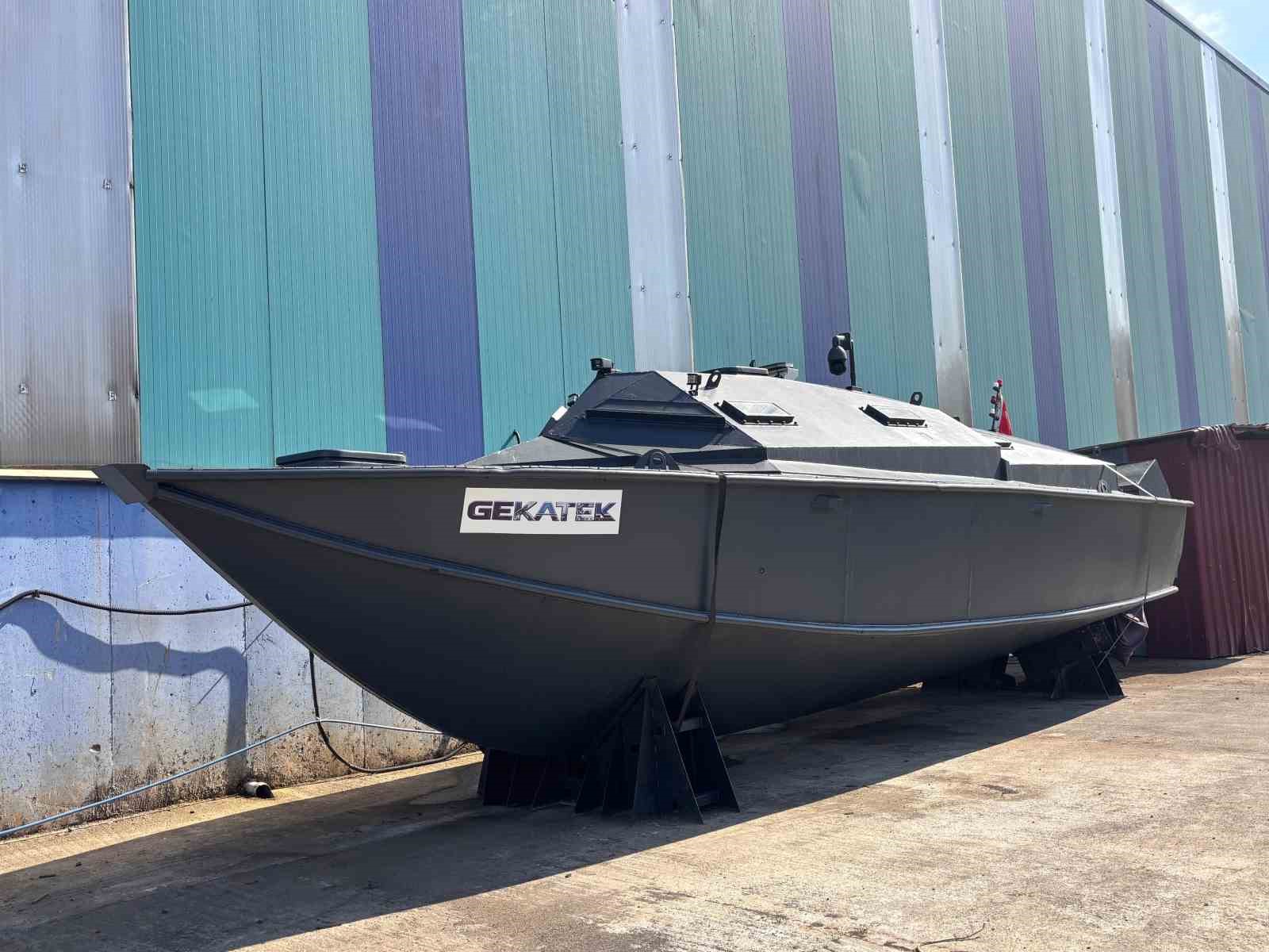Trabzon&rsquo;da &uuml;retilen zırhlı bot &ouml;zellikleri ile dikkat &ccedil;ekiyor